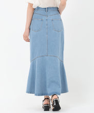 画像をギャラリービューアに読み込む, バックフレアマーメイドデニムスカート/TT517220
