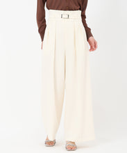 画像をギャラリービューアに読み込む, ベルト付きカラーワイドパンツ/TT517309 (オフホワイト)