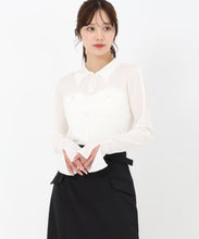 画像をギャラリービューアに読み込む, シアーポロニット/TT518315 (オフホワイト)