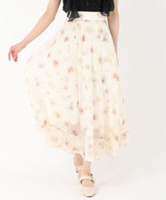 画像をギャラリービューアに読み込む, 花柄シアーフレアスカート/TT517222