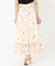 画像をギャラリービューアに読み込む, 花柄シアーフレアスカート/TT517222