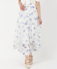 画像をギャラリービューアに読み込む, 花柄シアーフレアスカート/TT517222 (オフホワイト)