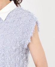 画像をギャラリービューアに読み込む, 襟付きフリンジチュールブラウス/TT518113