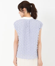 画像をギャラリービューアに読み込む, 襟付きフリンジチュールブラウス/TT518113