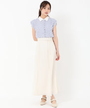 画像をギャラリービューアに読み込む, 襟付きフリンジチュールブラウス/TT518113