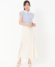 画像をギャラリービューアに読み込む, 襟付きフリンジチュールブラウス/TT518113