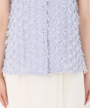 画像をギャラリービューアに読み込む, 襟付きフリンジチュールブラウス/TT518113