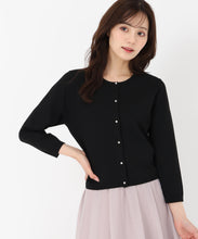 画像をギャラリービューアに読み込む, ベーシック七分袖カーディガン/TT528403 (ブラック)