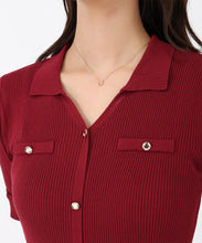 画像をギャラリービューアに読み込む, ポロ衿ニットワンピース/MM537410