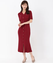 画像をギャラリービューアに読み込む, ポロ衿ニットワンピース/MM537410