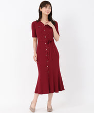 画像をギャラリービューアに読み込む, ポロ衿ニットワンピース/MM537410