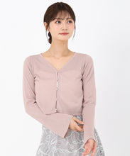 画像をギャラリービューアに読み込む, フレア袖シアーカーディガン/MM538402