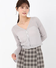 画像をギャラリービューアに読み込む, フレア袖シアーカーディガン/MM538402