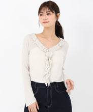 画像をギャラリービューアに読み込む, ラッフルシアーカーディガン/MM538404