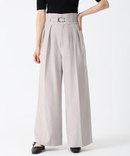 画像をギャラリービューアに読み込む, ベルト付きカラーワイドパンツ/TT517309 (ライトグレー)