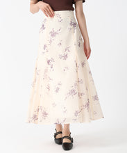 画像をギャラリービューアに読み込む, フラワー柄シアースカート/TT537203 (ベージュ)