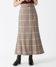 画像をギャラリービューアに読み込む, アソート柄ベルト付マーメイドスカート/TT537204 (ベージュ)