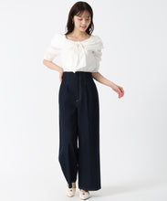 画像をギャラリービューアに読み込む, バックレースアップワイドデニムパンツ/TT537301