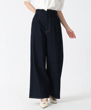 画像をギャラリービューアに読み込む, バックレースアップワイドデニムパンツ/TT537301