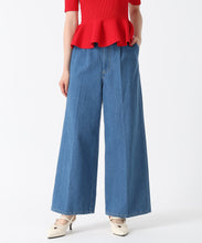 画像をギャラリービューアに読み込む, バックレースアップワイドデニムパンツ/TT537301