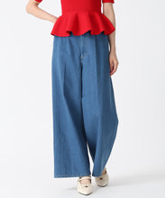 画像をギャラリービューアに読み込む, バックレースアップワイドデニムパンツ/TT537301