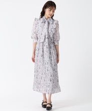 画像をギャラリービューアに読み込む, ボウタイフラワープリーツワンピース/TT537403