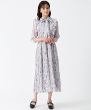 画像をギャラリービューアに読み込む, ボウタイフラワープリーツワンピース/TT537403