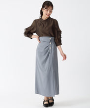 画像をギャラリービューアに読み込む, ラッフルリボンスタンドカラーブラウス/TT538101