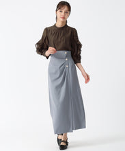 画像をギャラリービューアに読み込む, ラッフルリボンスタンドカラーブラウス/TT538101