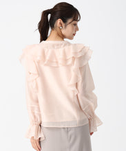 画像をギャラリービューアに読み込む, ヨークフリルシアーブラウス/TT538103