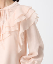 画像をギャラリービューアに読み込む, ヨークフリルシアーブラウス/TT538103