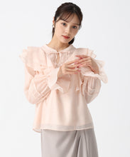 画像をギャラリービューアに読み込む, ヨークフリルシアーブラウス/TT538103