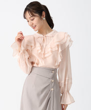 画像をギャラリービューアに読み込む, ヨークフリルシアーブラウス/TT538103
