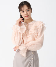 画像をギャラリービューアに読み込む, ヨークフリルシアーブラウス/TT538103