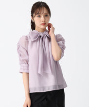 画像をギャラリービューアに読み込む, シャーリングシアーボウタイブラウス/TT538106