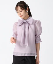 画像をギャラリービューアに読み込む, シャーリングシアーボウタイブラウス/TT538106