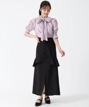 画像をギャラリービューアに読み込む, シャーリングシアーボウタイブラウス/TT538106