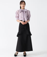 画像をギャラリービューアに読み込む, シャーリングシアーボウタイブラウス/TT538106