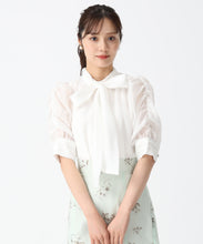 画像をギャラリービューアに読み込む, シャーリングシアーボウタイブラウス/TT538106