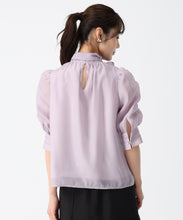 画像をギャラリービューアに読み込む, シャーリングシアーボウタイブラウス/TT538106