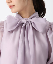画像をギャラリービューアに読み込む, シャーリングシアーボウタイブラウス/TT538106
