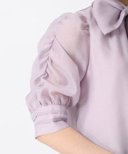 画像をギャラリービューアに読み込む, シャーリングシアーボウタイブラウス/TT538106