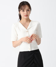 画像をギャラリービューアに読み込む, 襟付きスパンコールカーディガン/TT538402