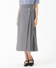 画像をギャラリービューアに読み込む, ラップ風Aラインタックスカート/MM537204 (グレー)