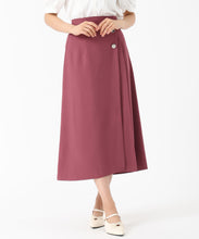 画像をギャラリービューアに読み込む, ラップ風Aラインタックスカート/MM537204 (ピンク)