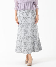 画像をギャラリービューアに読み込む, ボタニカルジャガードマーメイドスカート/MM537207