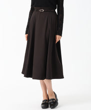 画像をギャラリービューアに読み込む, ベルト付きフレアスカート/MM537210 (ブラック)