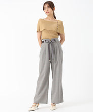 画像をギャラリービューアに読み込む, ベロアリボン2タックワイドパンツ/MM537302