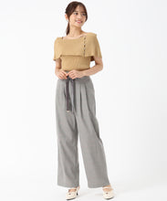画像をギャラリービューアに読み込む, ベロアリボン2タックワイドパンツ/MM537302