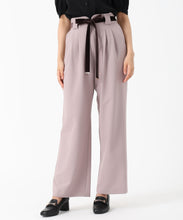 画像をギャラリービューアに読み込む, ベロアリボン2タックワイドパンツ/MM537302 (ピンク)
